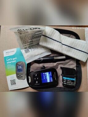 Accu-Chek Guide Blood Glucose Meter Monitoring System & Softclix Case Strips